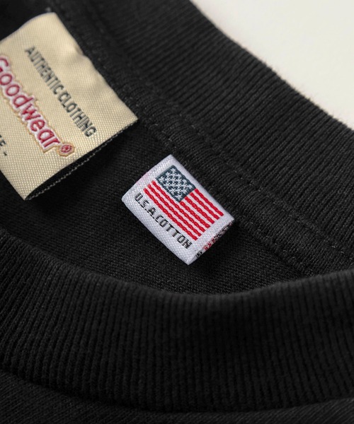 Goodwear(グッドウェア)の「【75】【Goodwear/グッドウェア】 ヘビーウェイト USAコットン 無地ポケット半袖Tシャツ/レギュラーシルエット/コンパクトTシャツ(Tシャツ/カットソー・メンズ・ダークグリーン/ブラック/チャコールグレー/ホワイト/ダークブルー/カーキ/グレー/ブラウン/ネイビー/グレー系その他/ブラウン系その他/ピンク/ベージュ・M/L/XL/S)」の17枚目の写真