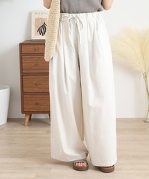 新品タグ付き【定価17,600円】リネン混ホワイトショートパンツ白 WAAC X JONES】WOMEN カーゴショートパンツ ホワイト