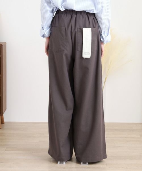 hunch(ハンチ)の「hunch リネン混ワイドイージーパンツ(その他パンツ・レディース・チャコール/ブラック/オフホワイト/グリーン・FREE)」の19枚目の写真