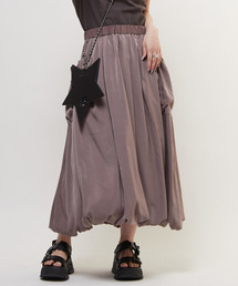 SATIN BALLOON SILHOUETTE SKIRT