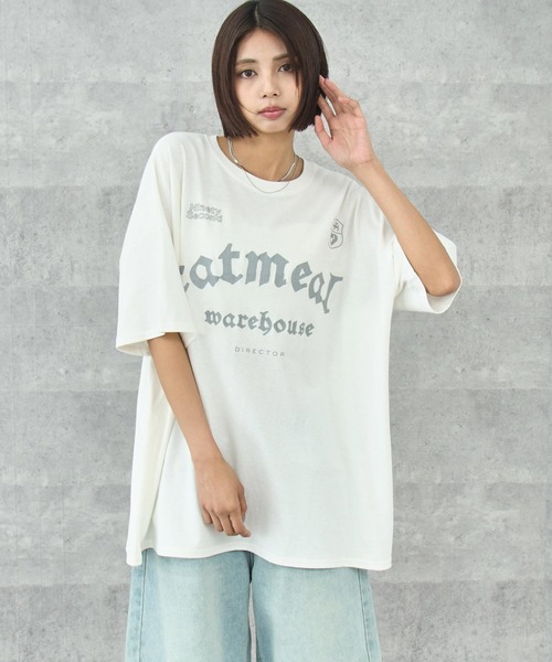 ANAP（アナップ）の「ケミカルウォッシュ クラッププリント ビッグTシャツ（Tシャツ/カットソー・レディース・ホワイト/ブラウン/ブラック系その他・FREE）」の17枚目の写真