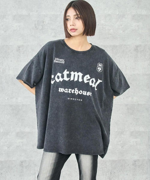 ANAP（アナップ）の「ケミカルウォッシュ クラッププリント ビッグTシャツ（Tシャツ/カットソー・レディース・ホワイト/ブラウン/ブラック系その他・FREE）」の20枚目の写真