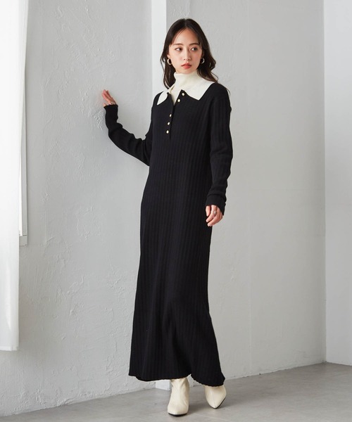 RANAN（ラナン）の「【低身長サイズ追加！】リブニットポロ