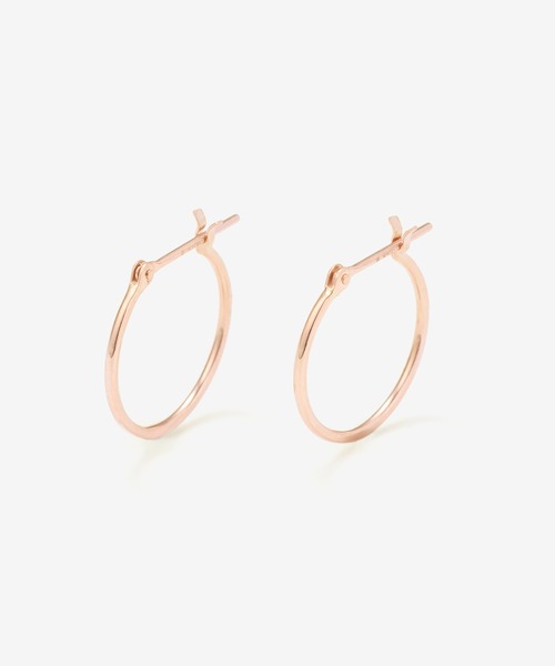 ESTELLE(エステール)の「K10 ピンクゴールド フープ ピアス ESTELLE/エステール(ピアス(両耳用)・レディース・ピンクゴールド・-)」の1枚目の写真