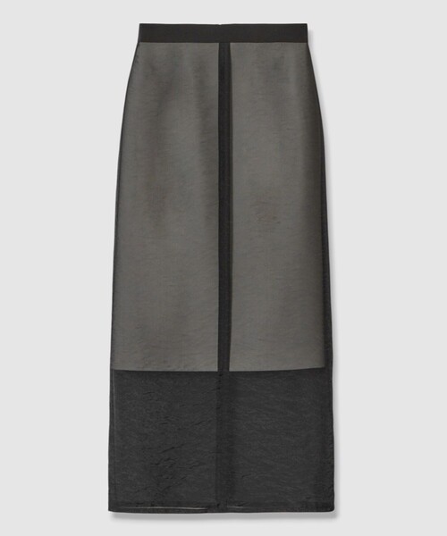 allureville(アルアバイル)の「シアーレイヤードタイトスカート(スカート・レディース・ブラック/オフホワイト・1/2)」の8枚目の写真