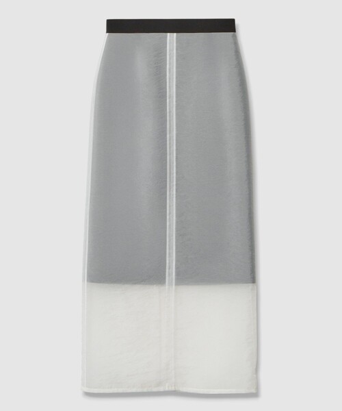 allureville(アルアバイル)の「シアーレイヤードタイトスカート(スカート・レディース・ブラック/オフホワイト・1/2)」の22枚目の写真