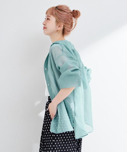 B.C STOCK（ベーセーストック）の「《追加7》手洗い可 / フードシアーブルゾン（ブルゾン・レディース・ブルー/ブラック/ホワイト/ウッド・FREE）」の20枚目の写真