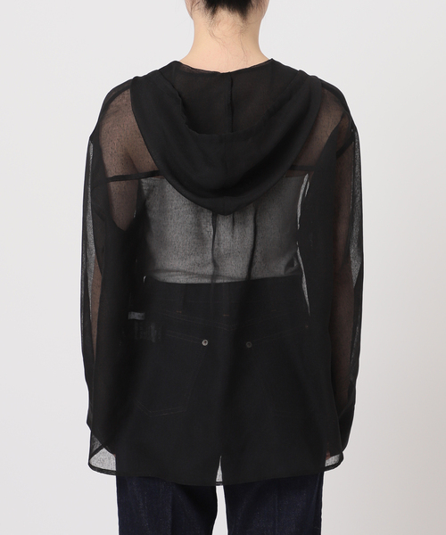 B.C STOCK（ベーセーストック）の「《追加7》手洗い可 / フードシアーブルゾン（ブルゾン・レディース・ブルー/ブラック/ホワイト/ウッド・FREE）」の16枚目の写真