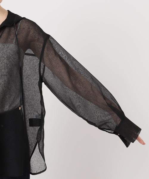 B.C STOCK（ベーセーストック）の「《追加7》手洗い可 / フードシアーブルゾン（ブルゾン・レディース・ブルー/ブラック/ホワイト/ウッド・FREE）」の14枚目の写真