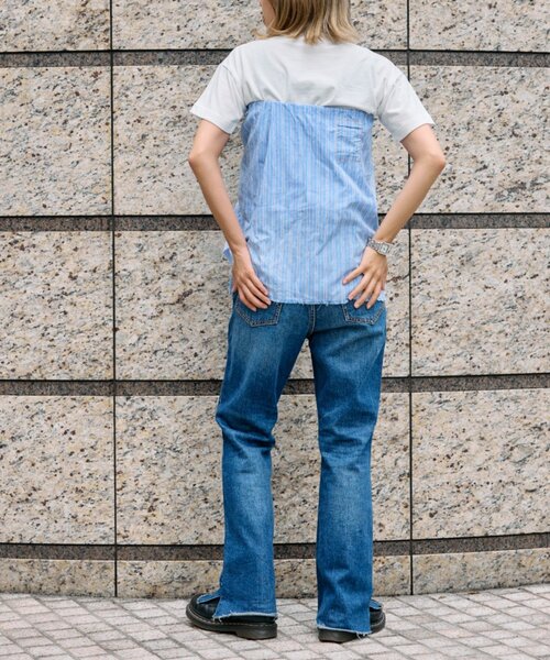 etsinta（エシンタ）の「【etsinta】マルチウェイオーバースカートシャツ（スカート・レディース・ブルー/ブラック・ONE SIZE）」の16枚目の写真