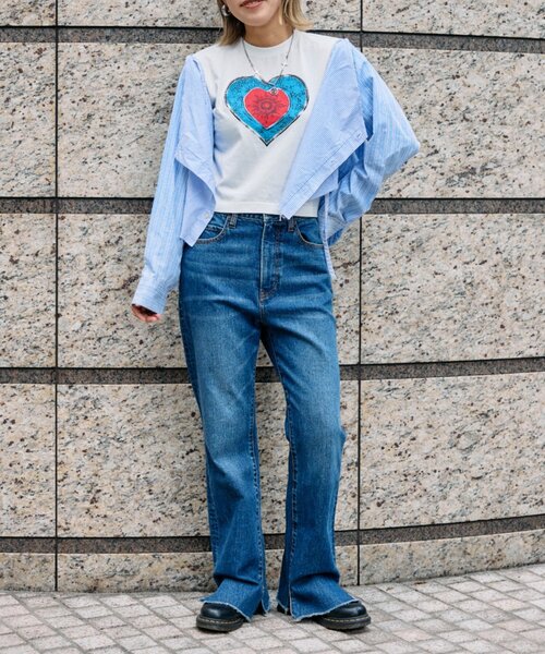 etsinta（エシンタ）の「【etsinta】マルチウェイオーバースカートシャツ（スカート・レディース・ブルー/ブラック・ONE SIZE）」の18枚目の写真