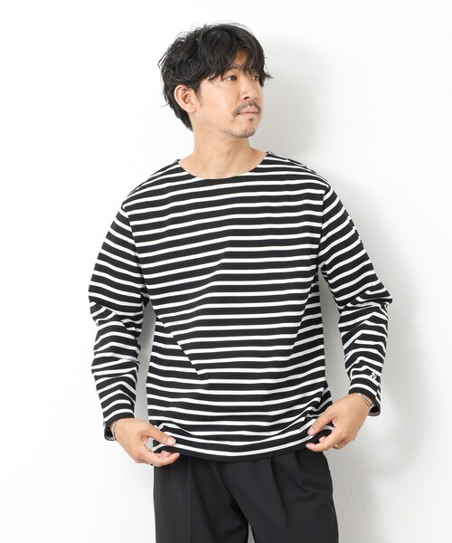 NOLLEY’S(ノーリーズ)の「MVSシルケットボーダーBN(Tシャツ/カットソー・メンズ・ホワイト系その他/ブラック系その他/ブルー系その他/ベージュ系その他・S/M/L/XL)」の17枚目の写真