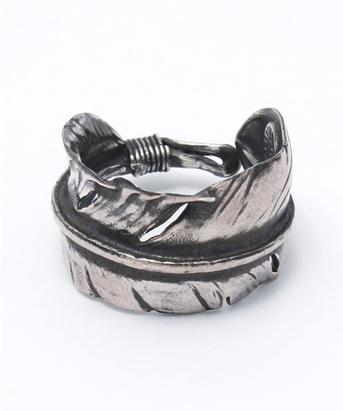 セール Piece Of Chord ピースオブコード Feather Ring Large リング Piece Of Chord ピースオブコード のファッション通販 Zozotown