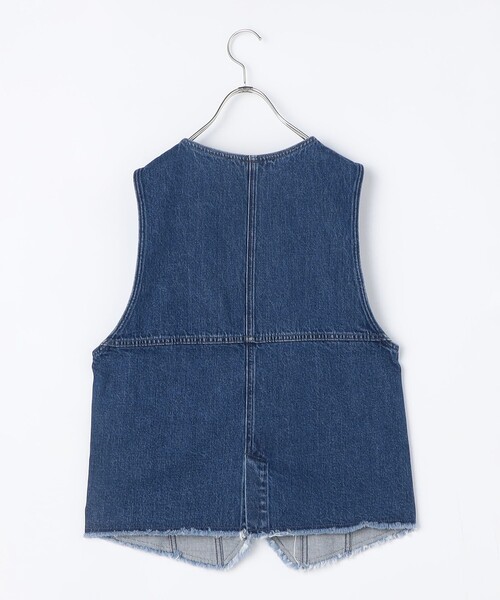 Rie Miller(リエミラー)の「【RM denim】Vネックデニムベスト(ベスト・レディース・インディゴブルー・FREE)」の17枚目の写真