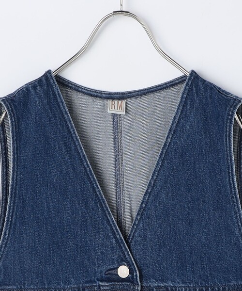 Rie Miller(リエミラー)の「【RM denim】Vネックデニムベスト(ベスト・レディース・インディゴブルー・FREE)」の18枚目の写真