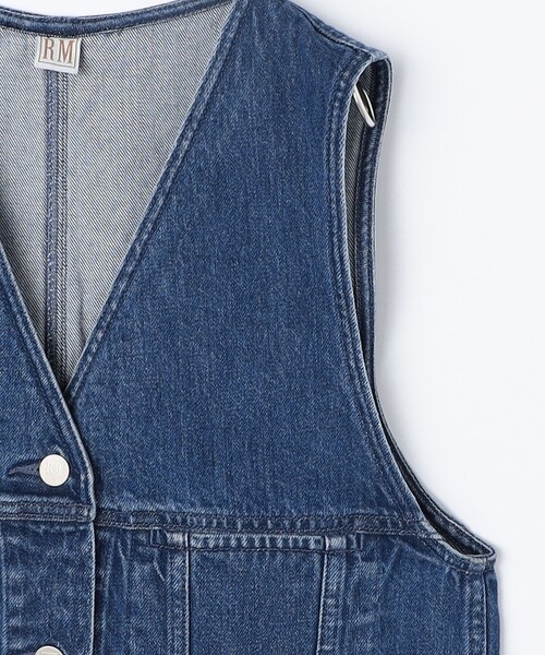 Rie Miller(リエミラー)の「【RM denim】Vネックデニムベスト(ベスト・レディース・インディゴブルー・FREE)」の20枚目の写真