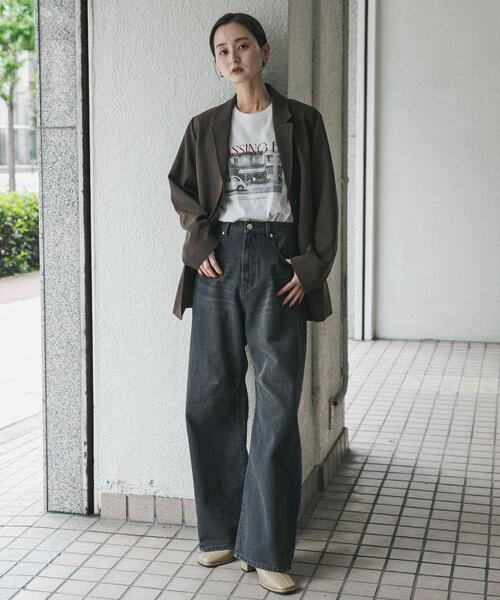 SENSE OF PLACE by URBAN RESEARCH(センスオブプレイスバイアーバンリサーチ)の「カーブデニム(デニムパンツ・レディース・ブラウン/インディゴブルー/グレー・LARGE/MEDIUM/SMALL)」の19枚目の写真