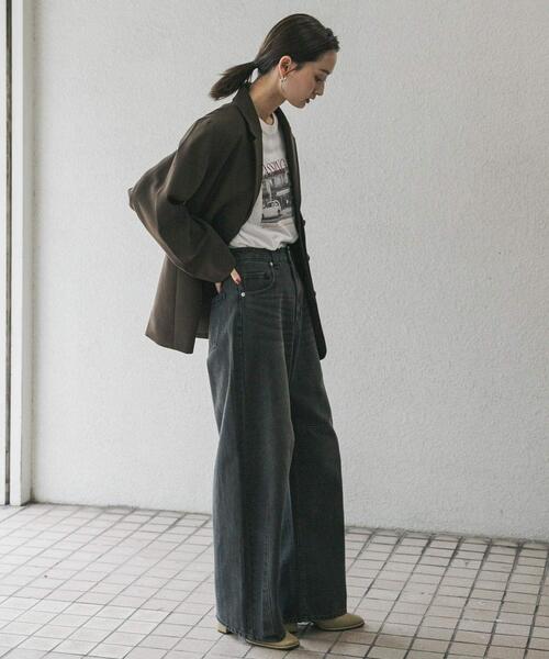 SENSE OF PLACE by URBAN RESEARCH(センスオブプレイスバイアーバンリサーチ)の「カーブデニム(デニムパンツ・レディース・ブラウン/インディゴブルー/グレー・LARGE/MEDIUM/SMALL)」の20枚目の写真