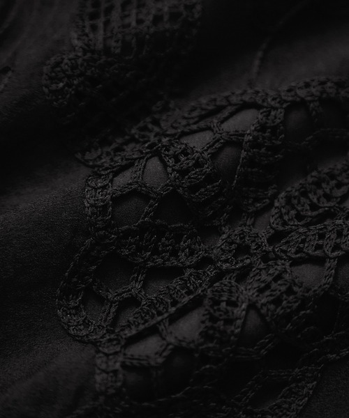 le cercle ADAM ET ROPE'(ルセルクルアダムエロペ)の「配色レースボレロ(ノーカラージャケット・レディース・ブラック/ベージュ系・FREE)」の19枚目の写真