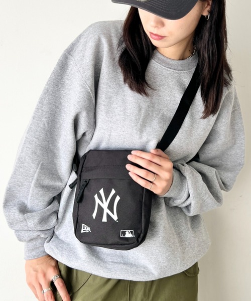 NEW ERA(ニューエラ)の「NEW ERA (ニューエラ)/MLB SIDE BAG/ミニ ショルダーバッグ クロスバッグ ボディバッグ ニューヨーク ヤンキース ロサンゼルス ドジャース(ショルダーバッグ・レディース・ブラウン系カモフラージュ/ブラック・FREE)」の9枚目の写真