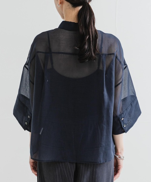 【アーバンリサーチ】シアーワイドスリーブ半袖シャツ URBAN RESEARCH｜シアーワイドスリーブ半袖シャツ | Rakuten