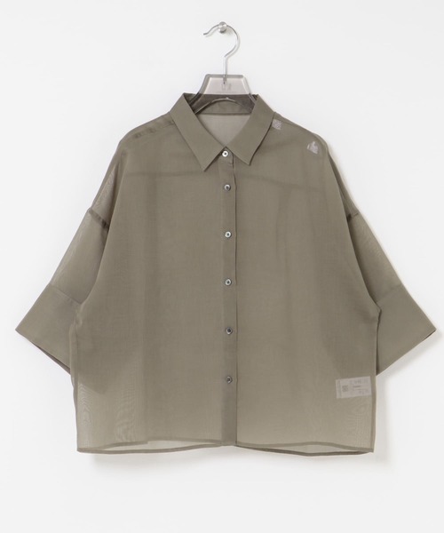 【アーバンリサーチ】シアーワイドスリーブ半袖シャツ URBAN RESEARCH｜シアーワイドスリーブ半袖シャツ | Rakuten