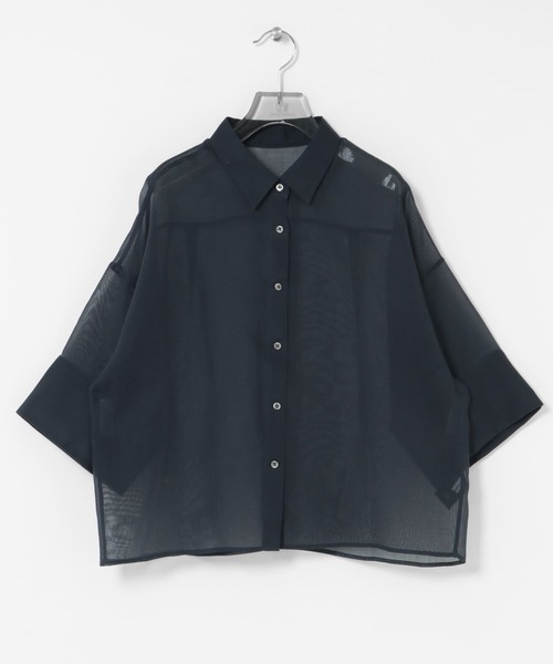 【アーバンリサーチ】シアーワイドスリーブ半袖シャツ URBAN RESEARCH｜シアーワイドスリーブ半袖シャツ | Rakuten