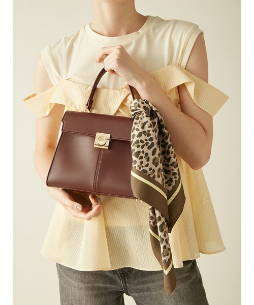 LILY BROWN（リリーブラウン）の「バリエーション スカーフ（バンダナ/スカーフ・レディース・レオパード/ドット/ボルドー・F）」の11枚目の写真