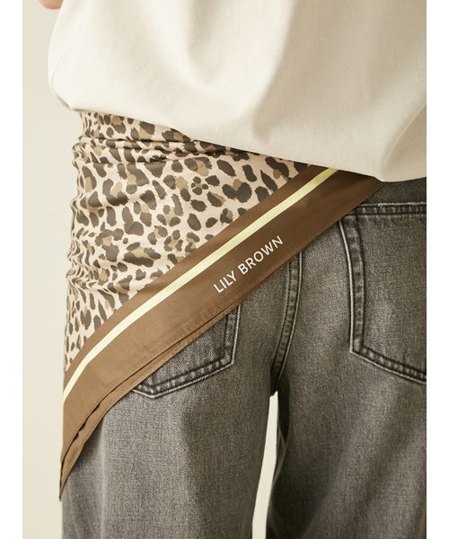LILY BROWN（リリーブラウン）の「バリエーション スカーフ（バンダナ/スカーフ・レディース・レオパード/ドット/ボルドー・F）」の16枚目の写真