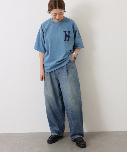 JOURNAL STANDARD LUXE（ジャーナルスタンダード　ラックス）の「13OZデニム タックラウンドパンツ（デニムパンツ・レディース・ネイビー・SMALL/MEDIUM）」の16枚目の写真