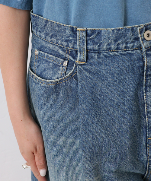 ジャーナルスタンダードラックス13OZデニム タックラウンドパンツ 13OZデニム タックラウンドパンツ（デニムパンツ・ジーンズ