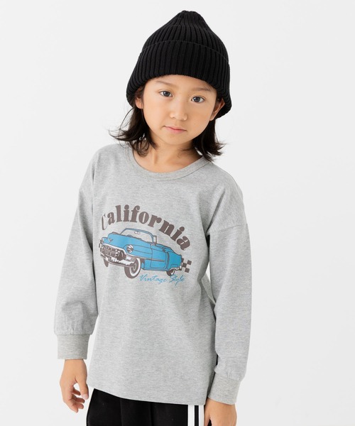 chil2（チルツー）の「綿100％ プリント 長袖Tシャツ（Tシャツ/カットソー・キッズ・A/H/J/B/G/I/K/L/C/D/E/F・80ｃｍ/90cm/100cm/110cm/120cm/130cm/140cm）」の3枚目の写真