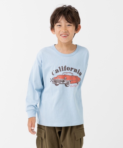 chil2（チルツー）の「綿100％ プリント 長袖Tシャツ（Tシャツ/カットソー・キッズ・A/H/J/B/G/I/K/L/C/D/E/F・80ｃｍ/90cm/100cm/110cm/120cm/130cm/140cm）」の4枚目の写真