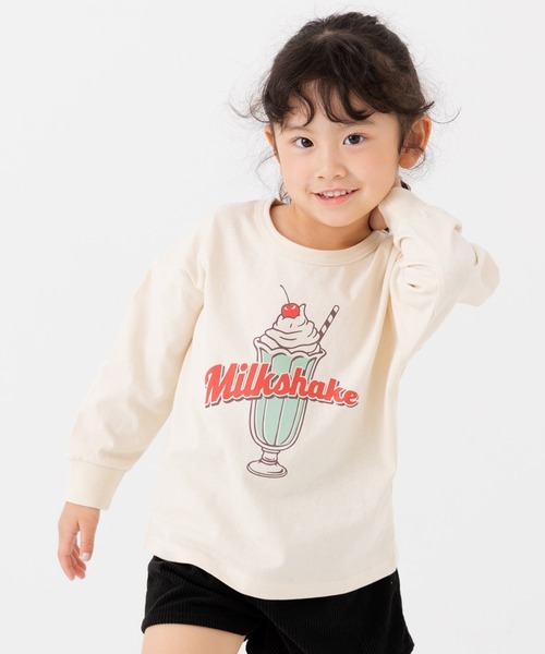 chil2（チルツー）の「綿100％ プリント 長袖Tシャツ（Tシャツ/カットソー・キッズ・A/H/J/B/G/I/K/L/C/D/E/F・80ｃｍ/90cm/100cm/110cm/120cm/130cm/140cm）」の5枚目の写真