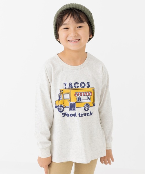 chil2（チルツー）の「綿100％ プリント 長袖Tシャツ（Tシャツ/カットソー・キッズ・A/H/J/B/G/I/K/L/C/D/E/F・80ｃｍ/90cm/100cm/110cm/120cm/130cm/140cm）」の9枚目の写真