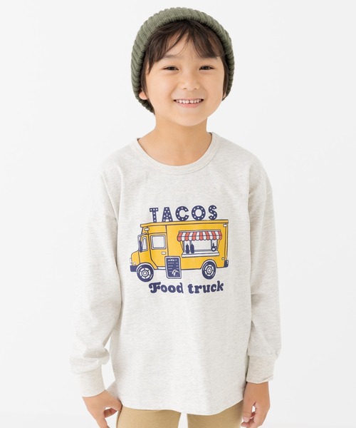 chil2（チルツー）の「綿100％ プリント 長袖Tシャツ（Tシャツ/カットソー・キッズ・A/H/J/B/G/I/K/L/C/D/E/F・80ｃｍ/90cm/100cm/110cm/120cm/130cm/140cm）」の16枚目の写真