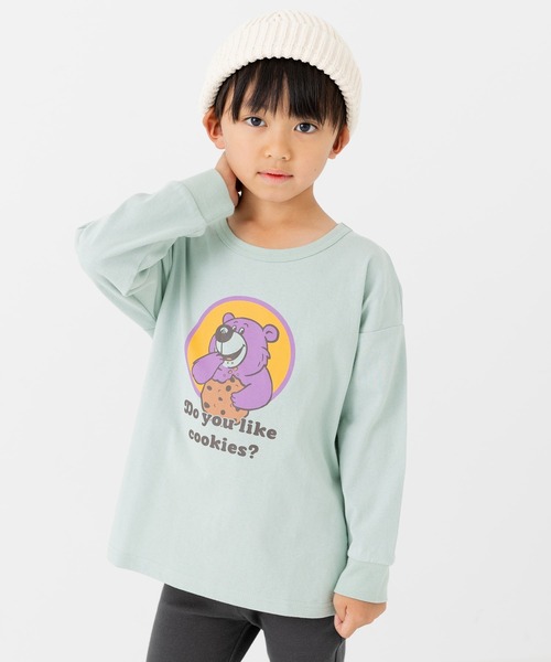 chil2（チルツー）の「綿100％ プリント 長袖Tシャツ（Tシャツ/カットソー・キッズ・A/H/J/B/G/I/K/L/C/D/E/F・80ｃｍ/90cm/100cm/110cm/120cm/130cm/140cm）」の21枚目の写真