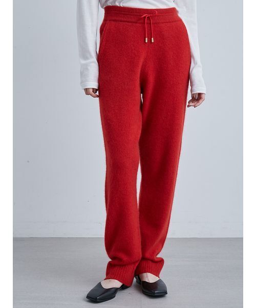 MIESROHE（ミースロエ）の「ソフトシャギーイージーニットPT（その他パンツ・レディース・グレー/イエロー/ネイビー/モカ/レッド・F）」の5枚目の写真