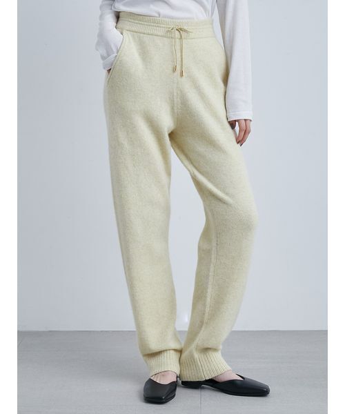 MIESROHE（ミースロエ）の「ソフトシャギーイージーニットPT（その他パンツ・レディース・グレー/イエロー/ネイビー/モカ/レッド・F）」の4枚目の写真