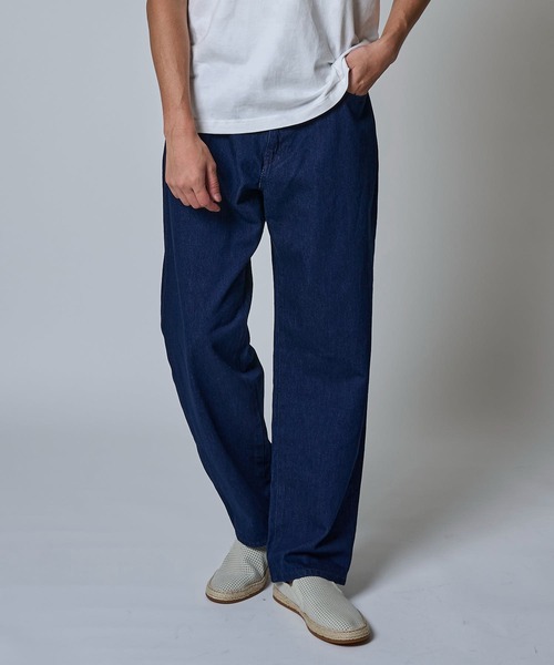 TETE HOMME(テットオム)の「ルーズフィットワイドデニム(デニムパンツ・メンズ・ブルー/ブラック・マルチサイズ)」の2枚目の写真