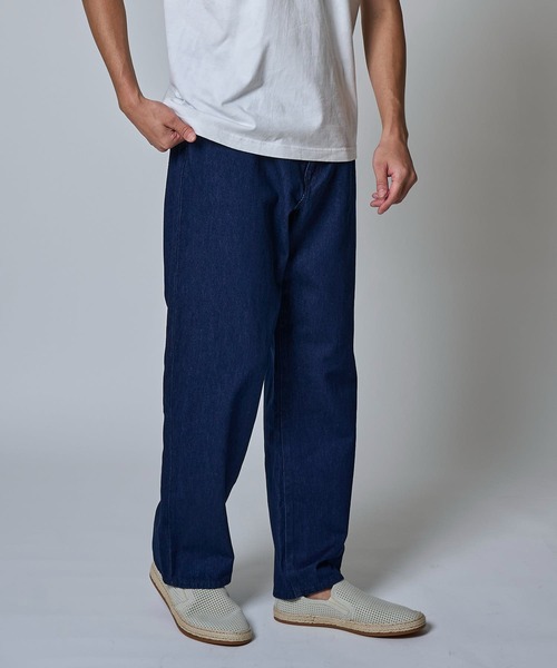 TETE HOMME(テットオム)の「ルーズフィットワイドデニム(デニムパンツ・メンズ・ブルー/ブラック・マルチサイズ)」の4枚目の写真