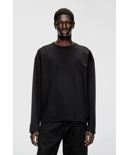DIESEL(ディーゼル)の「メンズ 長袖Tシャツ T-BOXT-LS-INT(Tシャツ/カットソー・メンズ・ホワイト/ブラック/グレー・LARGE/XXX-LARGE/MEDIUM/SMALL/X-LARGE/X-SMALL/XX-LARGE)」の7枚目の写真