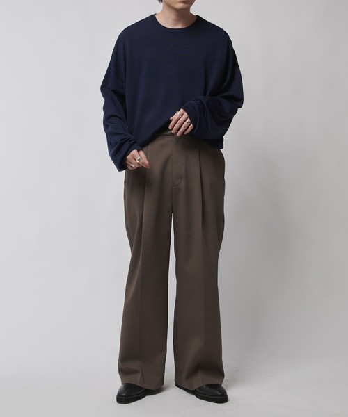 Lui's（ルイス）の「VIS/PO ボクシーニットソー（ニット/セーター・メンズ・グレー/ブラック/ネイビー・S/M）」の13枚目の写真