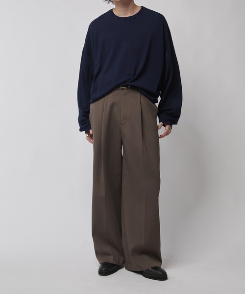 Lui's（ルイス）の「VIS/PO ボクシーニットソー（ニット/セーター・メンズ・グレー/ブラック/ネイビー・S/M）」の14枚目の写真