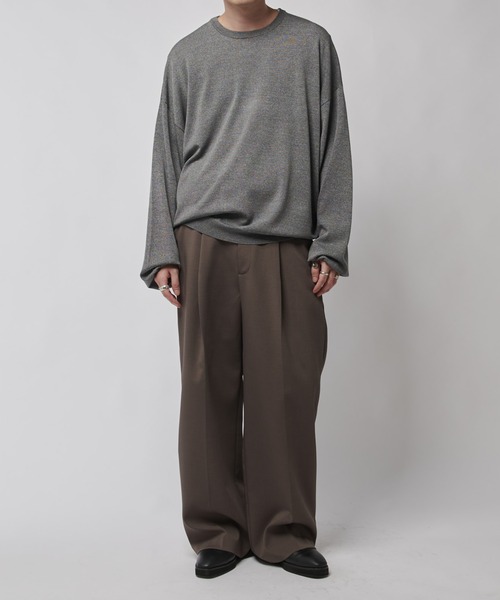 Lui's（ルイス）の「VIS/PO ボクシーニットソー（ニット/セーター・メンズ・グレー/ブラック/ネイビー・S/M）」の8枚目の写真