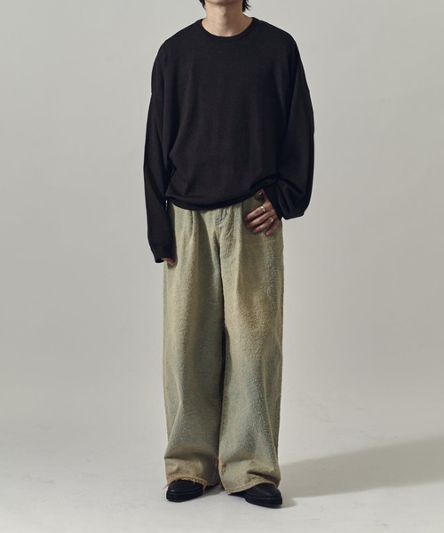 Lui's（ルイス）の「VIS/PO ボクシーニットソー（ニット/セーター・メンズ・グレー/ブラック/ネイビー・S/M）」の19枚目の写真