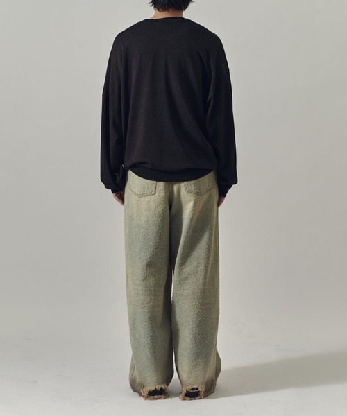 Lui's（ルイス）の「VIS/PO ボクシーニットソー（ニット/セーター・メンズ・グレー/ブラック/ネイビー・S/M）」の21枚目の写真