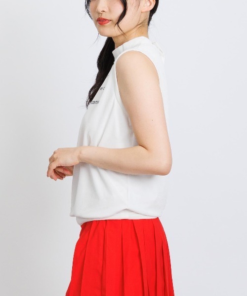 archivio（アルチビオ）の「<LADIES>ベロアノースリプルオーバー（タンクトップ・レディース・ブラック/ホワイト×ブラック/ホワイト×ゴールド・S/M/L）」の9枚目の写真
