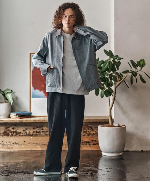 CAMBIO(カンビオ)の「mp13968- Fleece Lining Knit Bonding Wide Straight Pants ワイドストレートパンツ(CAM25AW-015)(その他パンツ・メンズ・ブラック/ネイビー/ブラウン・L/M/S)」の20枚目の写真