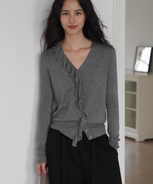 EIGHTHMONTH（エイスマンス）の「フリルラインカーディガン EM25a032【EIGHTHMONTH】（ニット/セーター）」